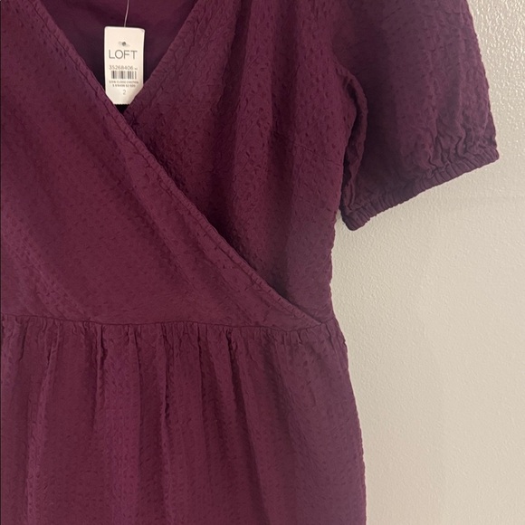 NWT LOFT Maroon Dress - Picture 6 of 8